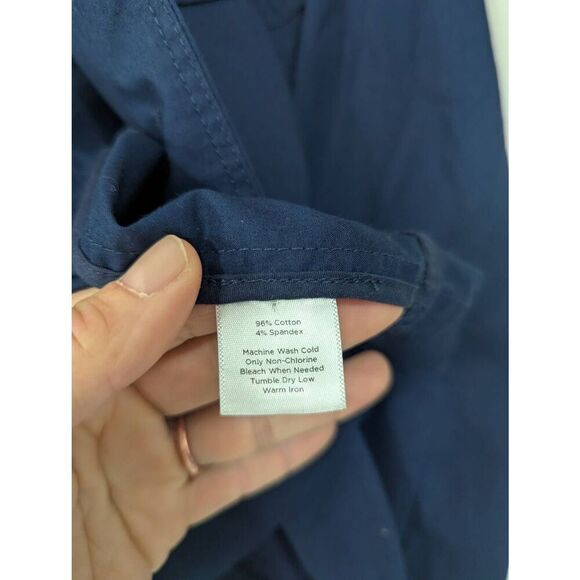 Talbots Blazer Jacket women's size 10 navy blue unlined career minimalist - Picture 5 of 6